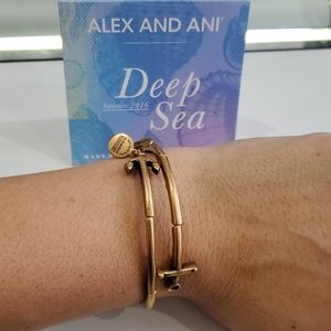 Alex and Ani Cross ✝️ Anchor ⚓ deep sea wrap brac
